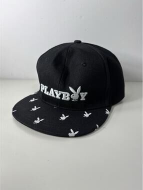 Playboy Bunny Logo Snapback Black & White